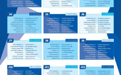 Calendrier de la saison 2024/2025 de l’équipe N2