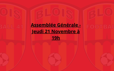 Assemblée Générale – Jeudi 21 Novembre à 19h