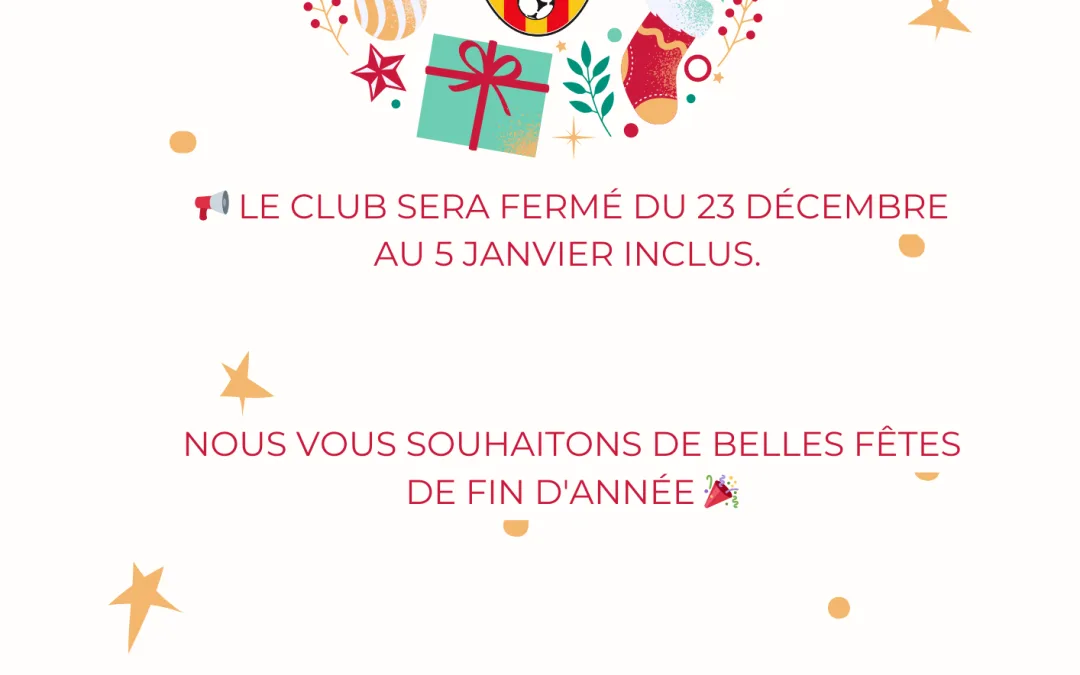BONNE FÊTE DE FIN D&rsquo;ANNÉE