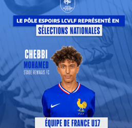 FÉLICITATIONS A CHEBBI MOHAMED POUR SA SÉLECTION NATIONALE U17