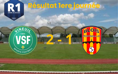 Résultat 1ere journée Seniors R1