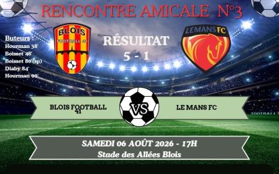 RÉSULTAT 3ème RENCONTRE AMICALE