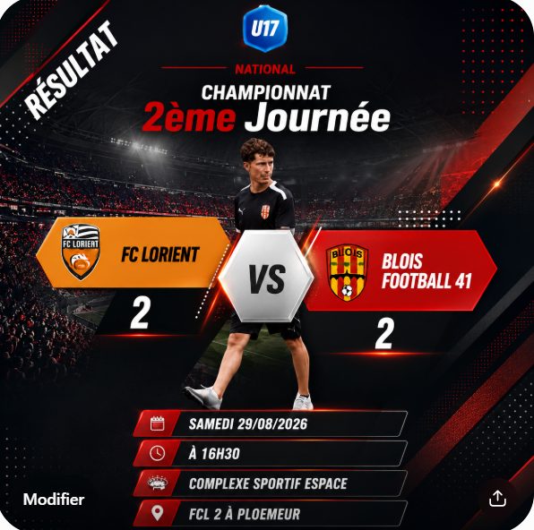Résultat U17