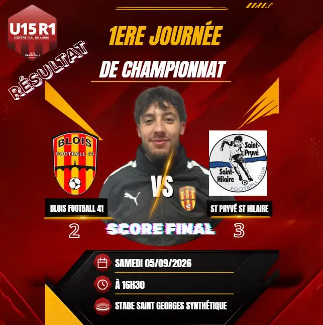 Résultat U15 R1