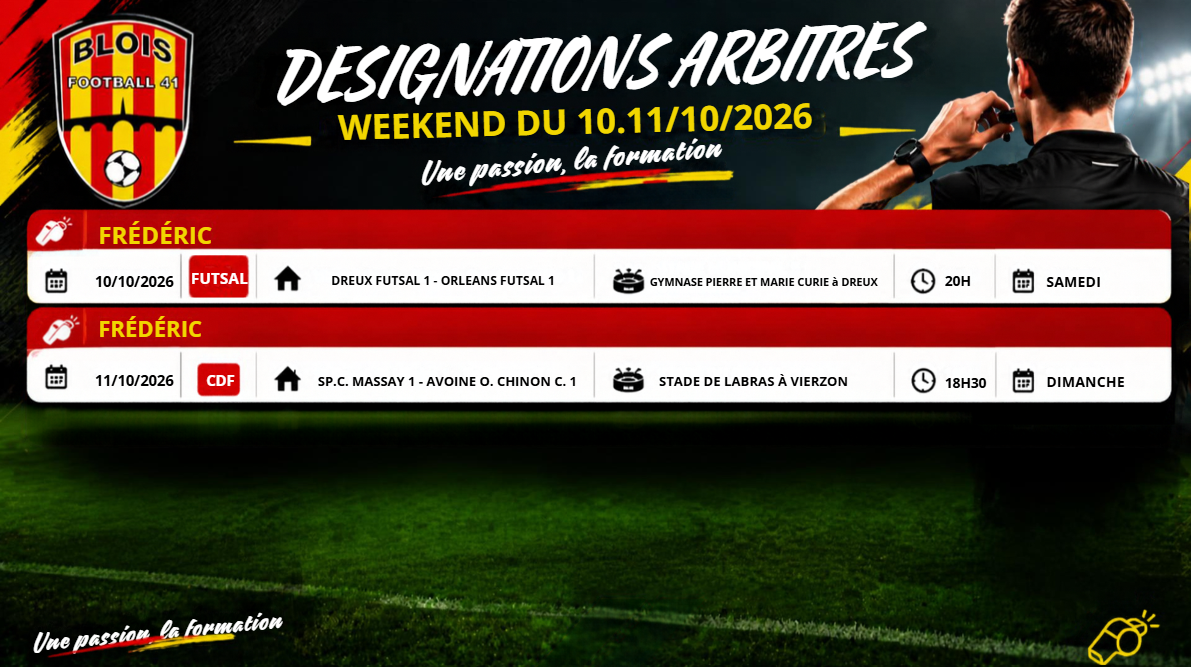 Désignation du 1011octobre